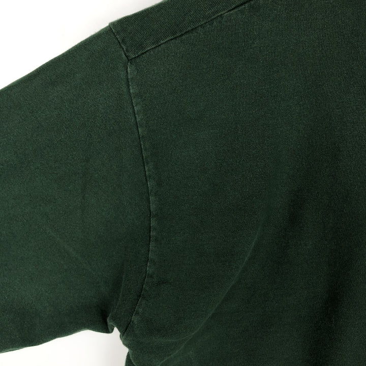 90'S Fruit of the Loom Louisiana-Pacific Advertising Long-Sleeve T-Shirt, Made in USA, Men's Size L (Equivalent), Vintage cotton Green type dark green Vintage Second Hand