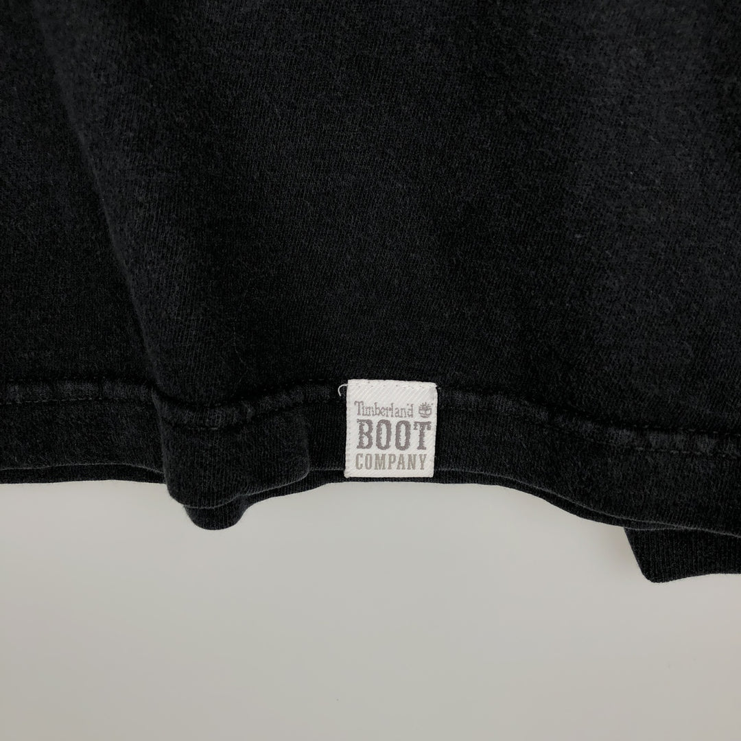 Timberland Long T-shirt, Men's XL size cotton black type Vintage Second Hand