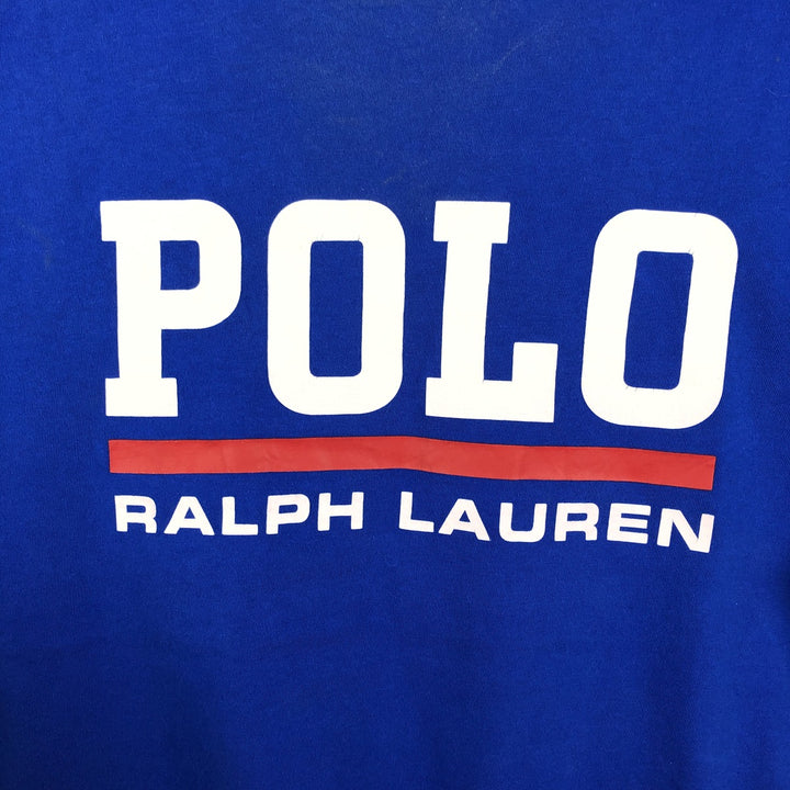 Ralph Lauren POLO RALPH LAUREN long-sleeved T-shirt, men's size XL cotton blue type Vintage Second Hand