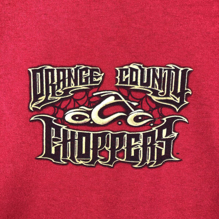 ALSTYLE Orange County Choppers Motorcycle Long-Sleeve T-Shirt (Men's XL equivalent) cotton red type Vintage Second Hand
