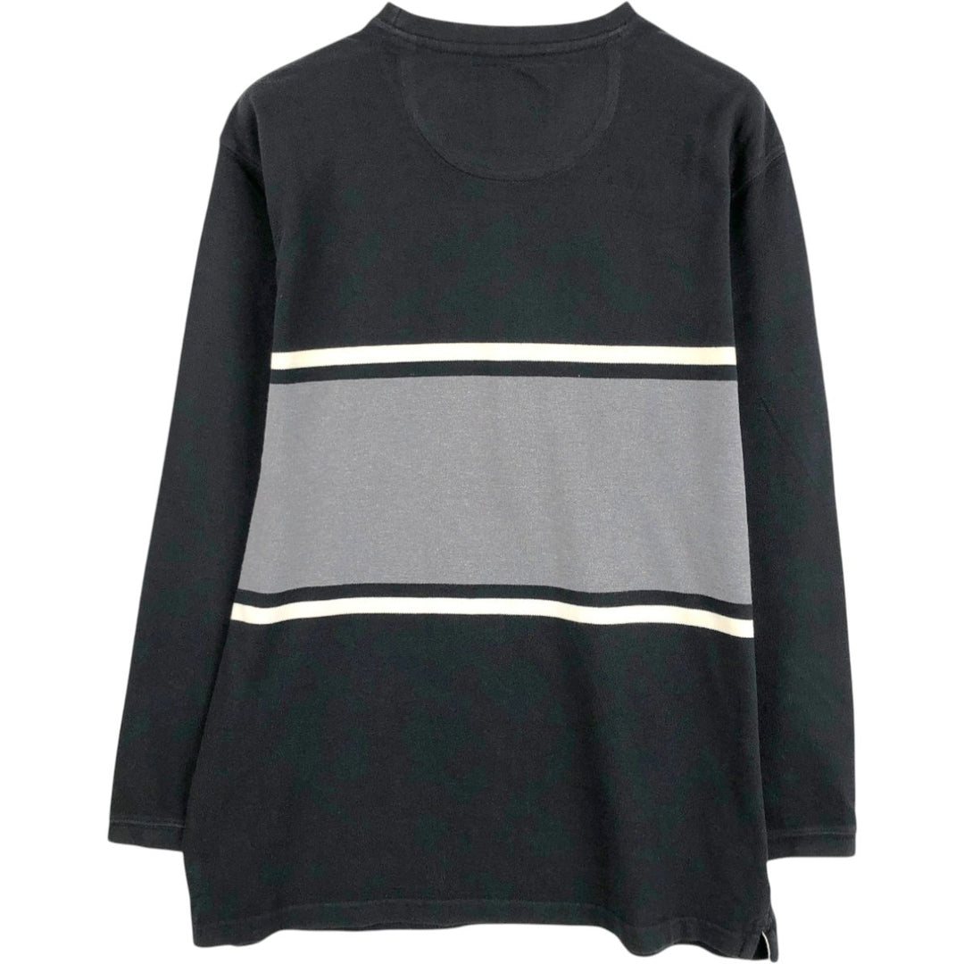Ralph Lauren CHAPS Long-Sleeve T-Shirt (Men's Size L) cotton black type Vintage Second Hand