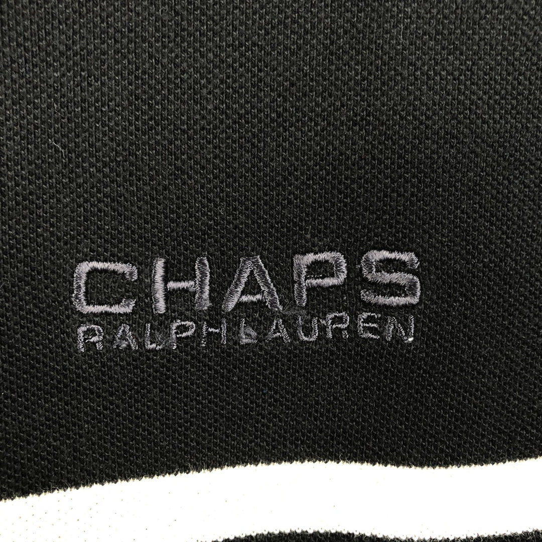 Ralph Lauren CHAPS Long-Sleeve T-Shirt (Men's Size L) cotton black type Vintage Second Hand