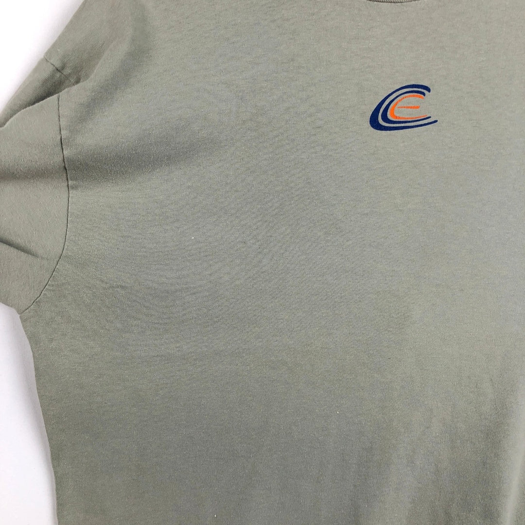 Hanes BEEFY-T Long-Sleeve T-Shirt (Men's XL equivalent) cotton Khaki type sage green Vintage Second Hand