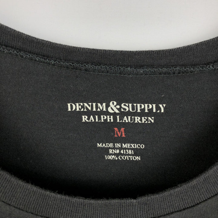 Ralph Lauren DENIM&SUPPLY Long-Sleeve T-Shirt (Men's Size M) cotton black type Vintage Second Hand