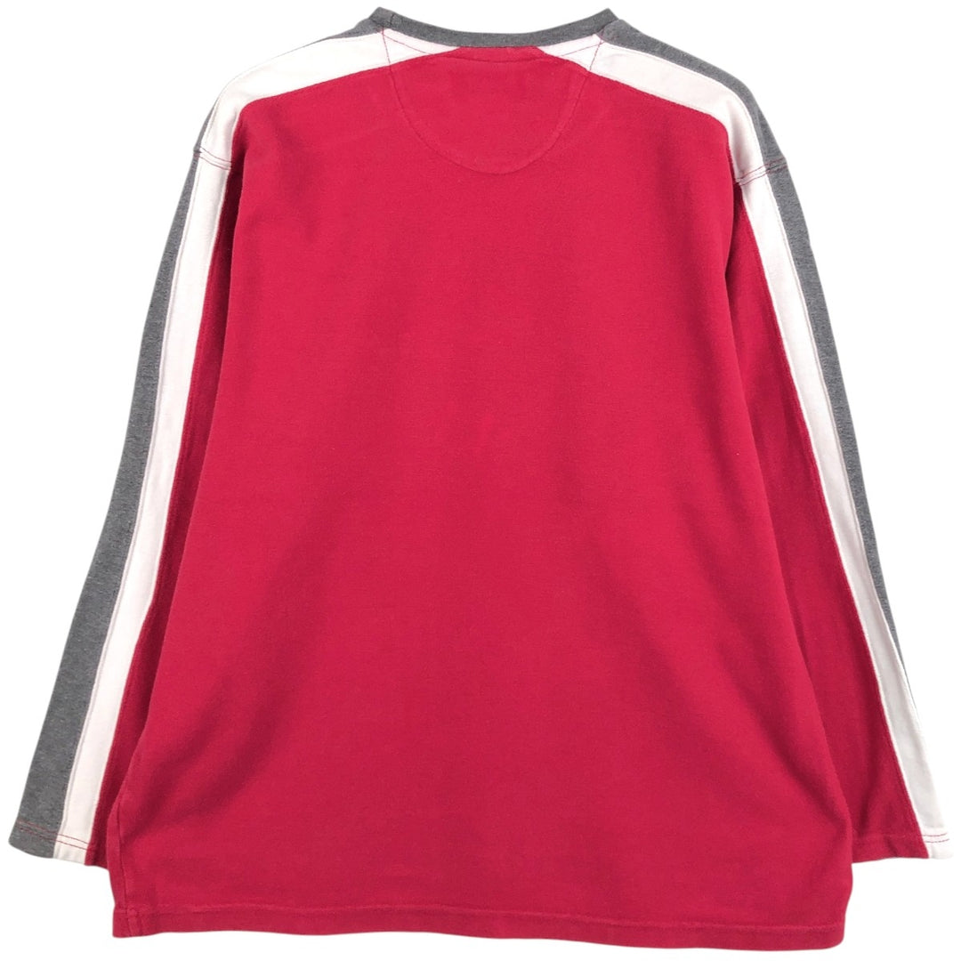 Ralph Lauren CHAPS Long-Sleeve T-Shirt (Men's Size L) cotton red type Vintage Second Hand