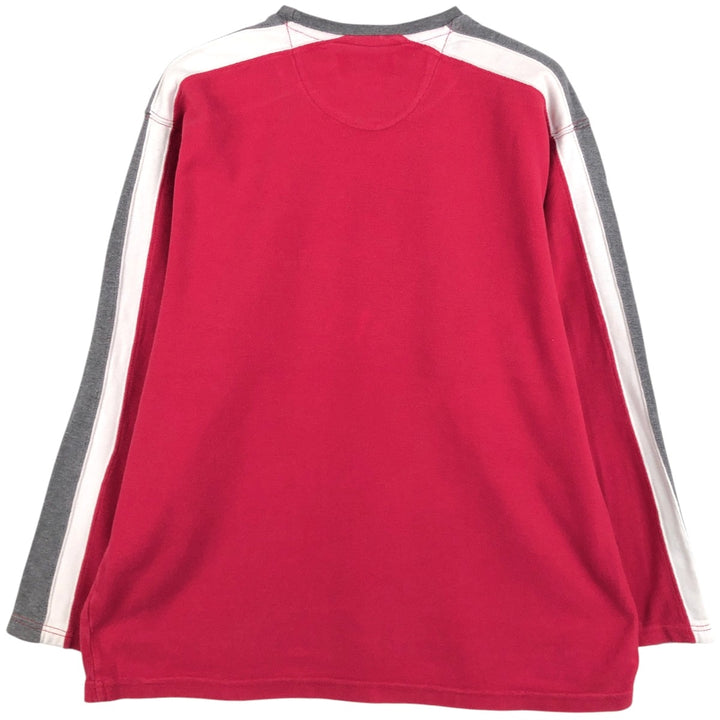 Ralph Lauren CHAPS Long-Sleeve T-Shirt (Men's Size L) cotton red type Vintage Second Hand