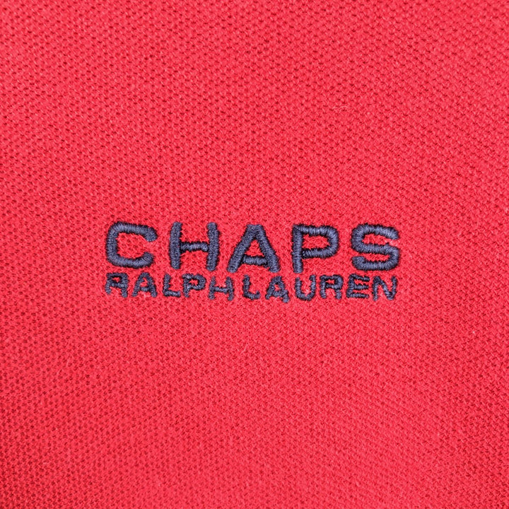 Ralph Lauren CHAPS Long-Sleeve T-Shirt (Men's Size L) cotton red type Vintage Second Hand