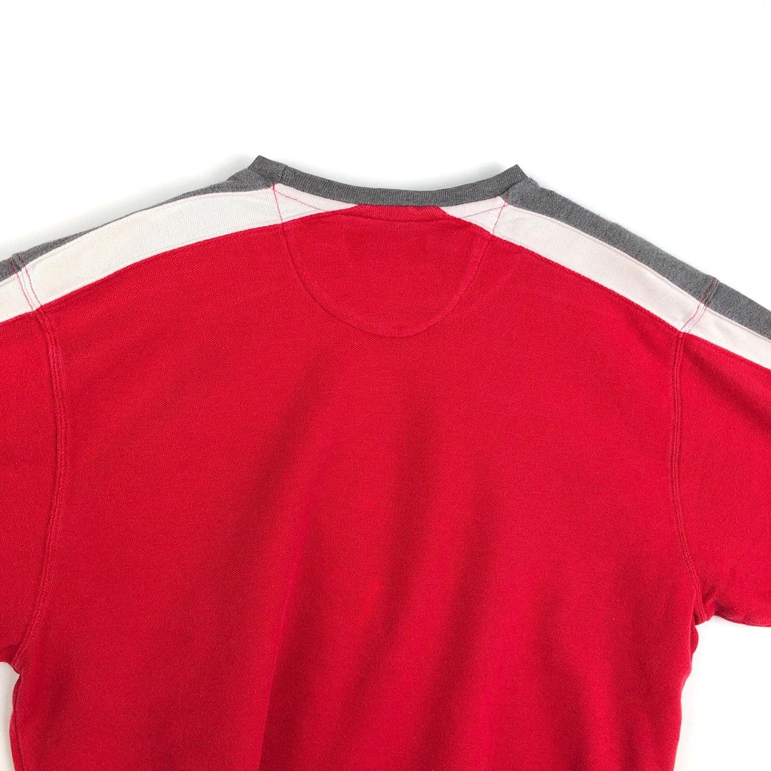 Ralph Lauren CHAPS Long-Sleeve T-Shirt (Men's Size L) cotton red type Vintage Second Hand