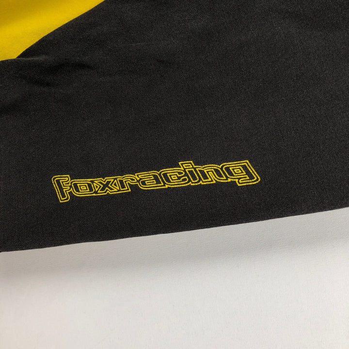 Fox Racing Long-Sleeve T-Shirt, Made in USA, Men's XXL equivalent. cotton yellow type Vintage Second Hand