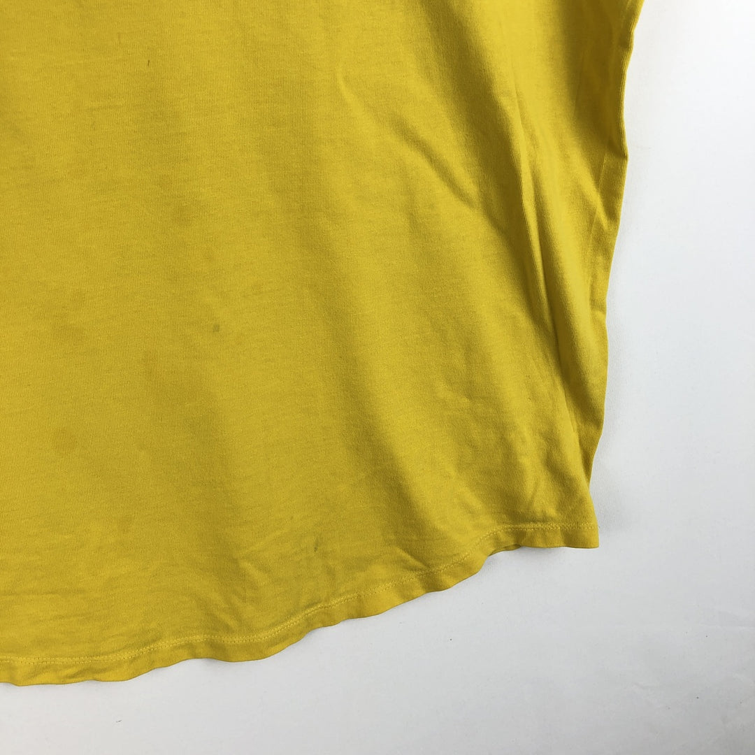 Fox Racing Long-Sleeve T-Shirt, Made in USA, Men's XXL equivalent. cotton yellow type Vintage Second Hand