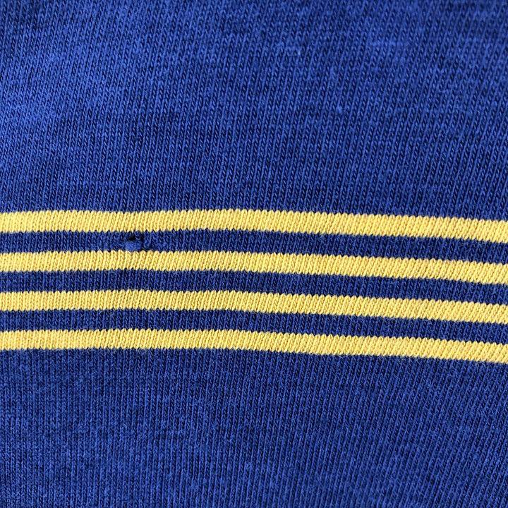 ~90'S Striped Pattern Long-Sleeve T-Shirt, Men's Size L (Equivalent), Crew Neck, Vintage unclear navy blue type Vintage Second Hand
