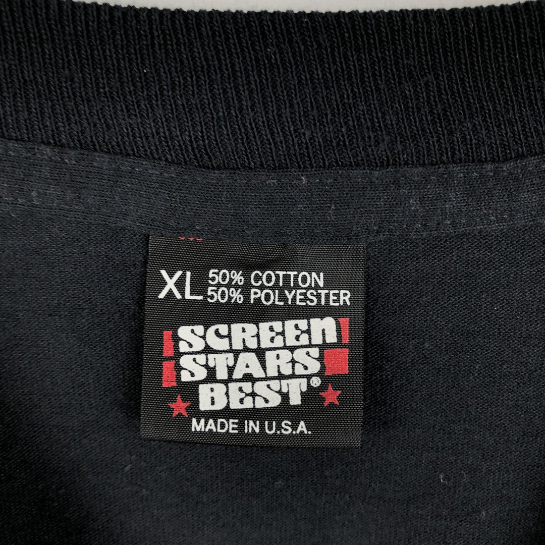 90'S SCREEN STARS Long Sleeve T-Shirt Made in USA Men's XL Vintage cotton black type Vintage Second Hand