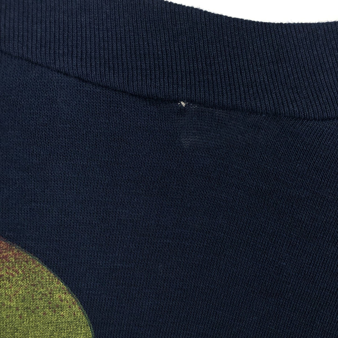 Ocean Pacific Long-Sleeve T-Shirt, Made in USA, Men's Size L (equivalent) cotton navy blue type Vintage Second Hand