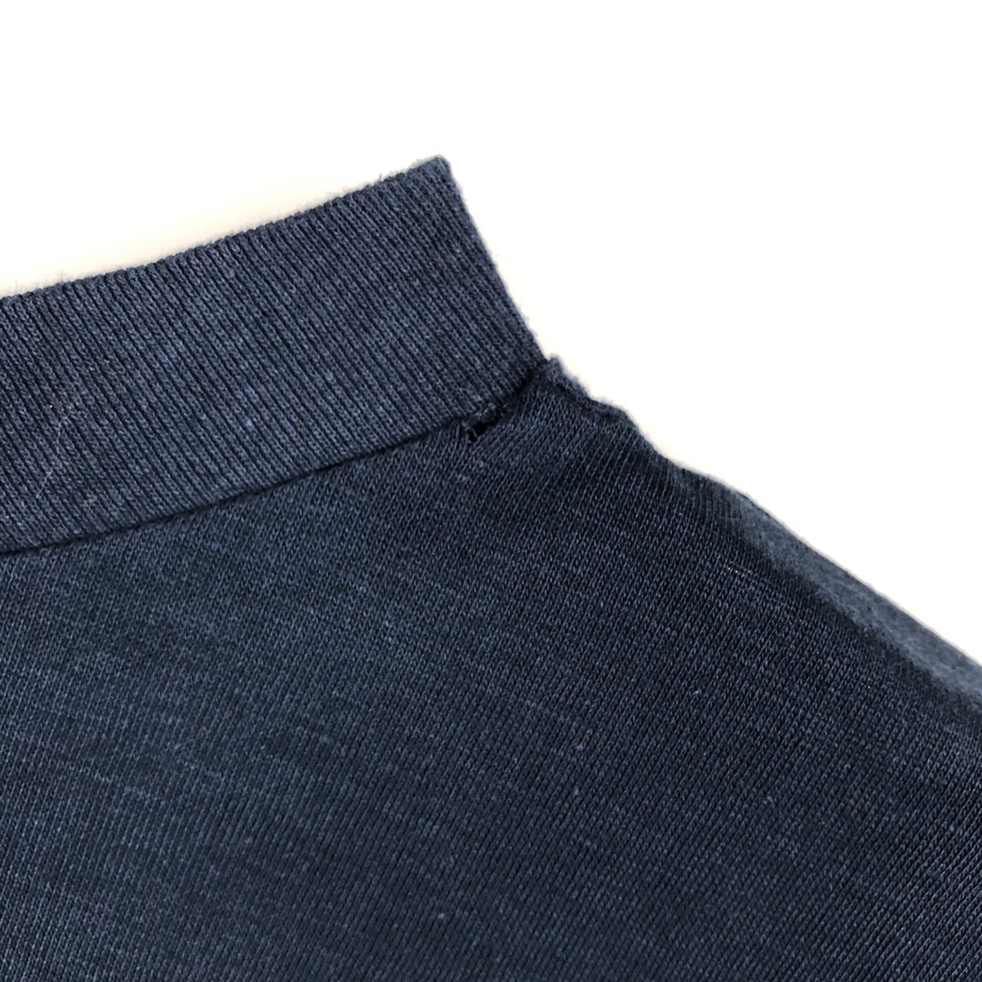 Ocean Pacific Long-Sleeve T-Shirt, Made in USA, Men's Size L (equivalent) cotton navy blue type Vintage Second Hand