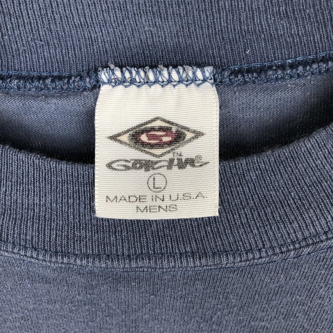 90'S GOTCHA Long-Sleeve T-Shirt, Made in USA, Men's Size L (approx.) cotton Blue type light blue Vintage Second Hand