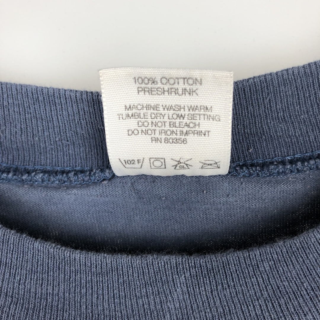 90'S GOTCHA Long-Sleeve T-Shirt, Made in USA, Men's Size L (approx.) cotton Blue type light blue Vintage Second Hand