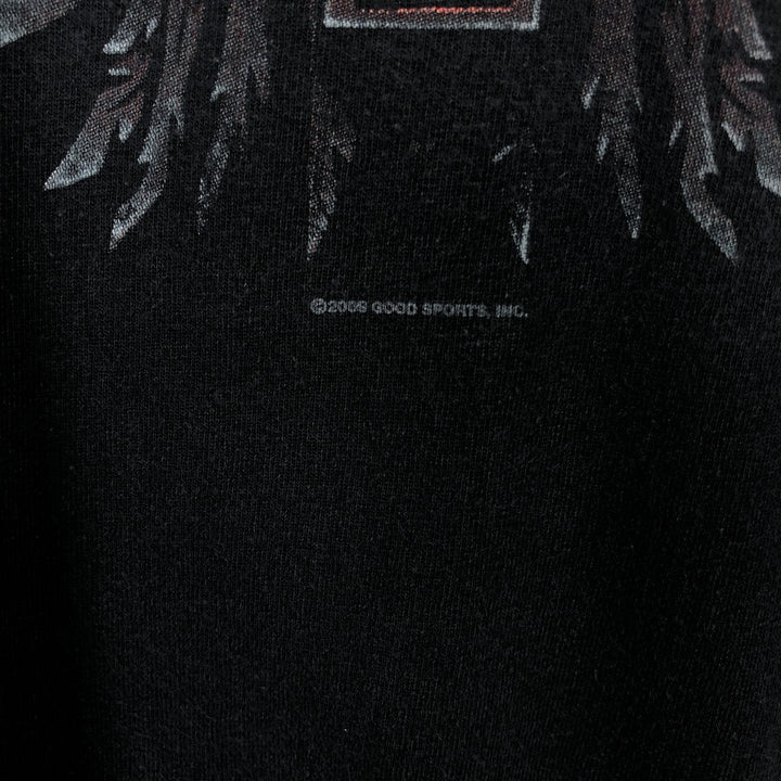 HOT LEATHERS Eagle Pattern Long-Sleeve T-Shirt (Men's Size L) cotton black type Vintage Second Hand