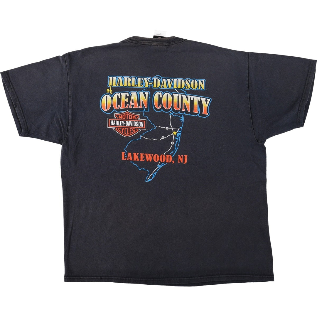 Hanes Harley-Davidson Motorcycle T-Shirt, Men's XL cotton black type Vintage Second Hand