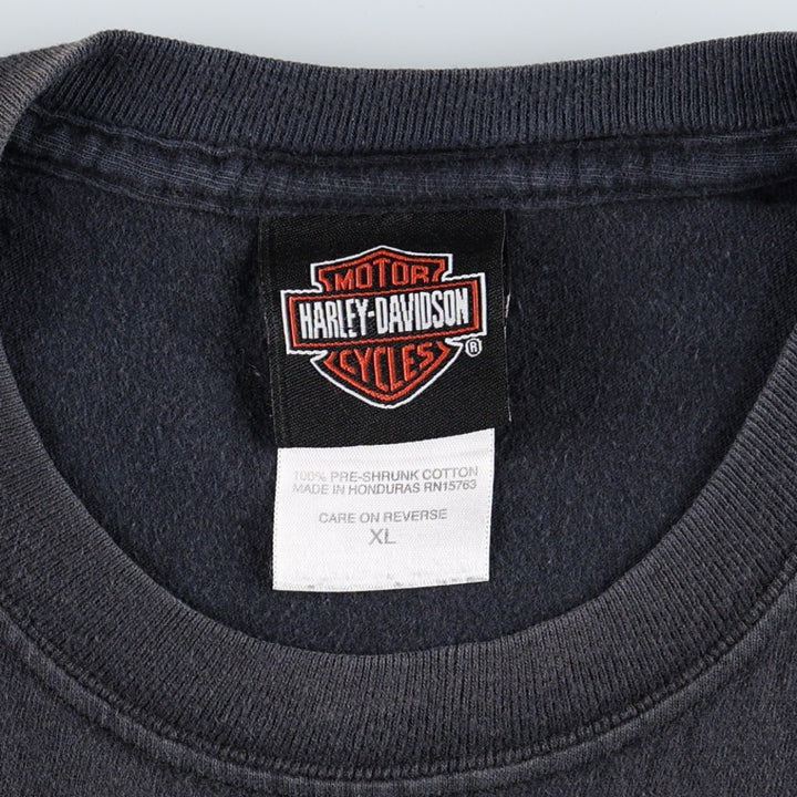 Hanes Harley-Davidson Motorcycle T-Shirt, Men's XL cotton black type Vintage Second Hand