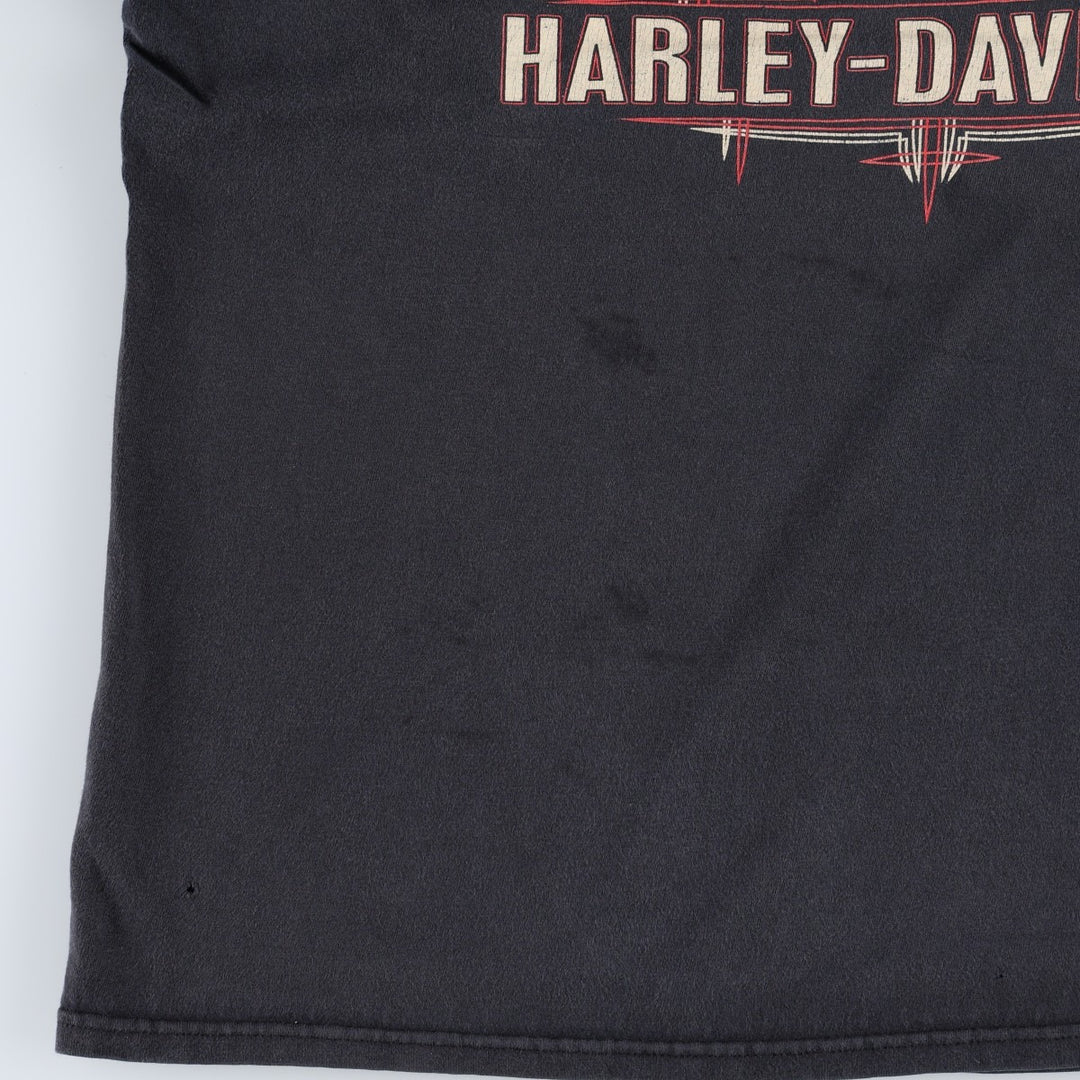 Hanes Harley-Davidson Motorcycle T-Shirt, Men's XL cotton black type Vintage Second Hand