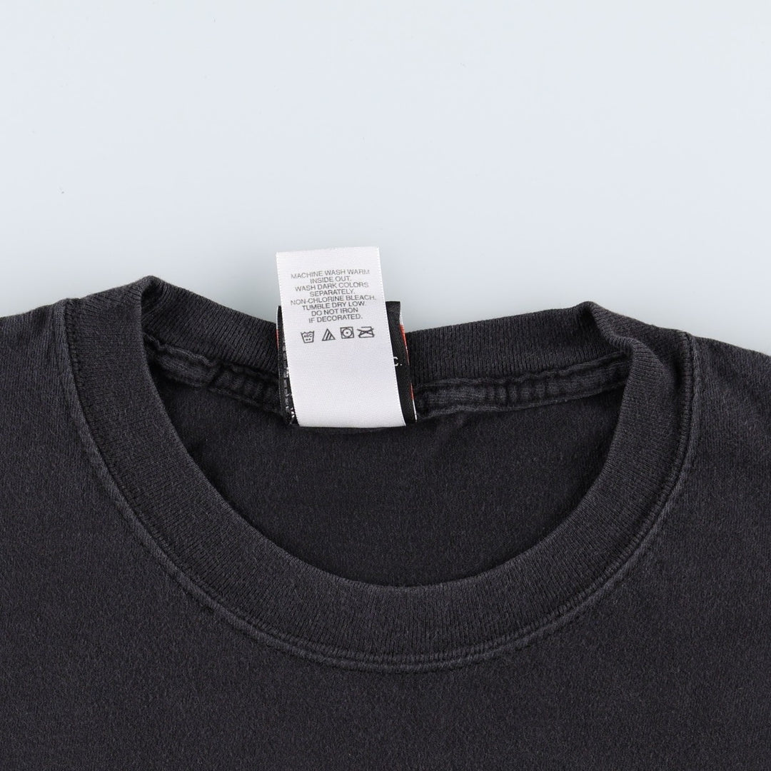 Hanes Harley-Davidson Motorcycle T-Shirt, Made in USA, Men's Size XL cotton black type Vintage Second Hand