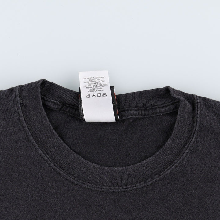 Hanes Harley-Davidson Motorcycle T-Shirt, Made in USA, Men's Size XL cotton black type Vintage Second Hand