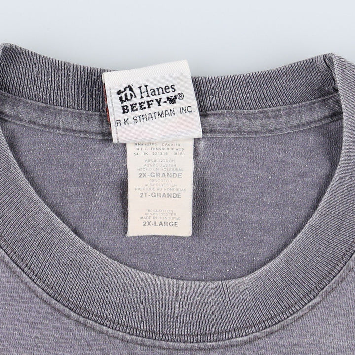 Hanes Harley-Davidson Motorcycle T-Shirt, Men's XXL (approx.) cotton purple type Vintage Second Hand