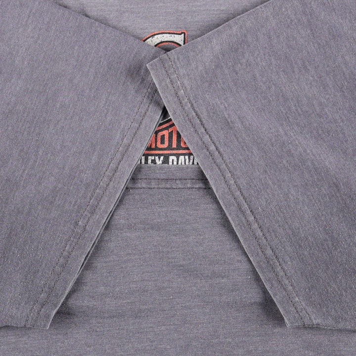 Hanes Harley-Davidson Motorcycle T-Shirt, Men's XXL (approx.) cotton purple type Vintage Second Hand