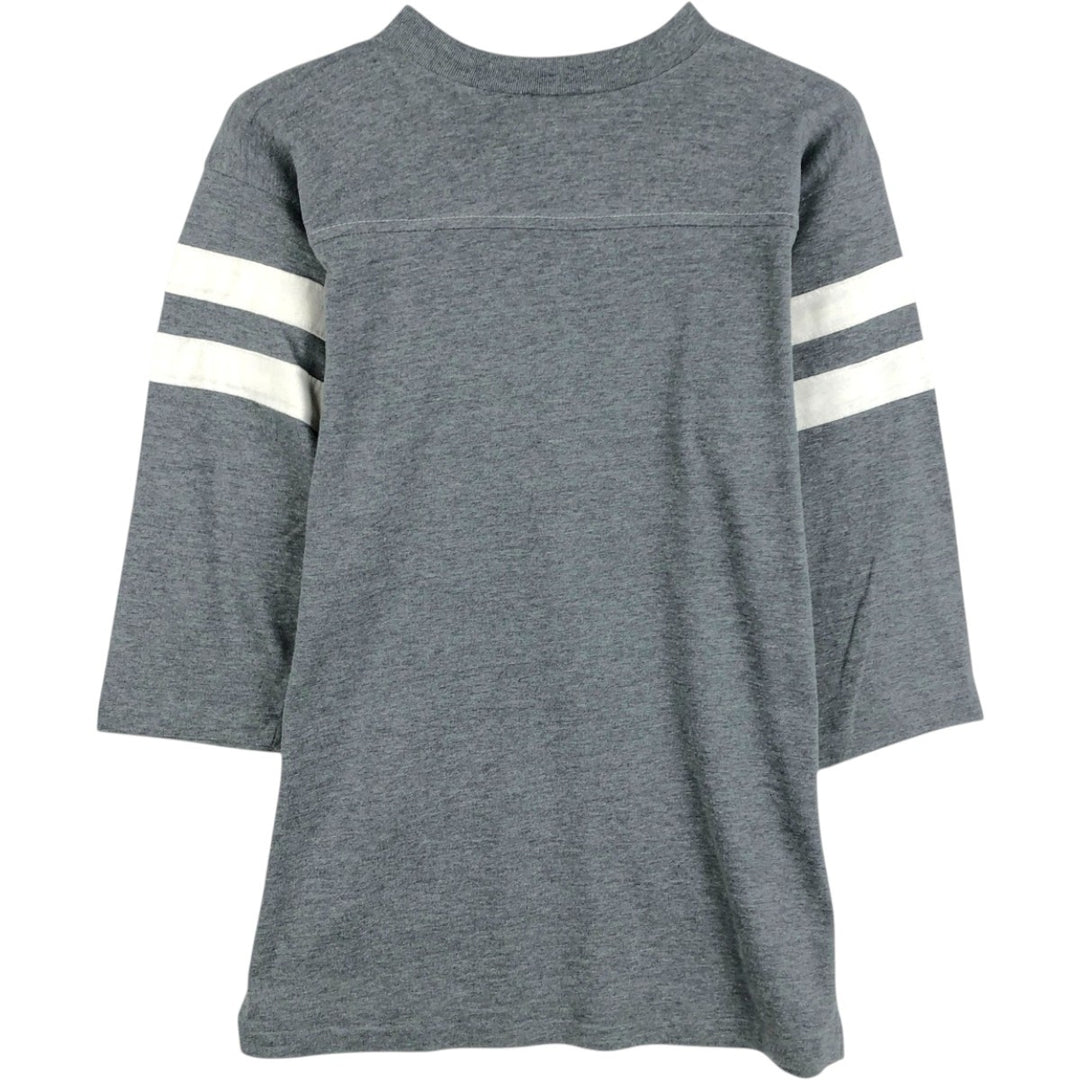 MALER V-neck Long-sleeve T-shirt (Men's size M) unclear gray type Vintage Second Hand