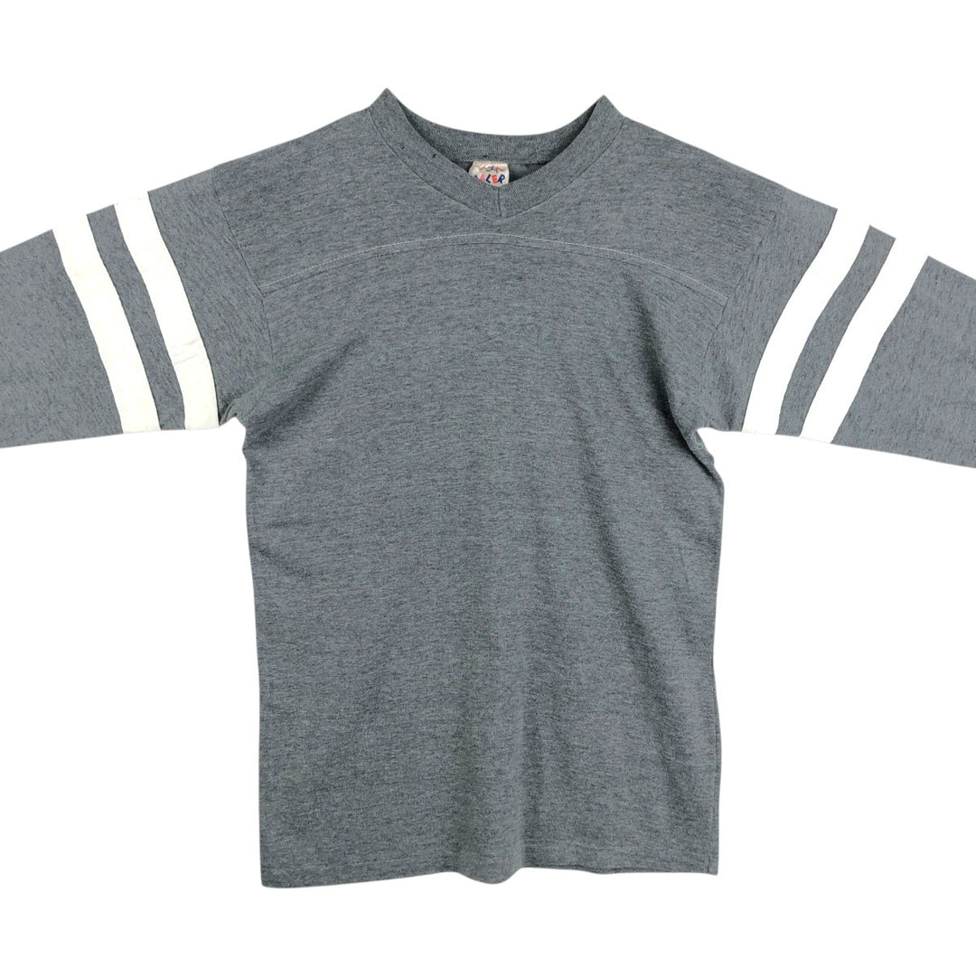 MALER V-neck Long-sleeve T-shirt (Men's size M) unclear gray type Vintage Second Hand