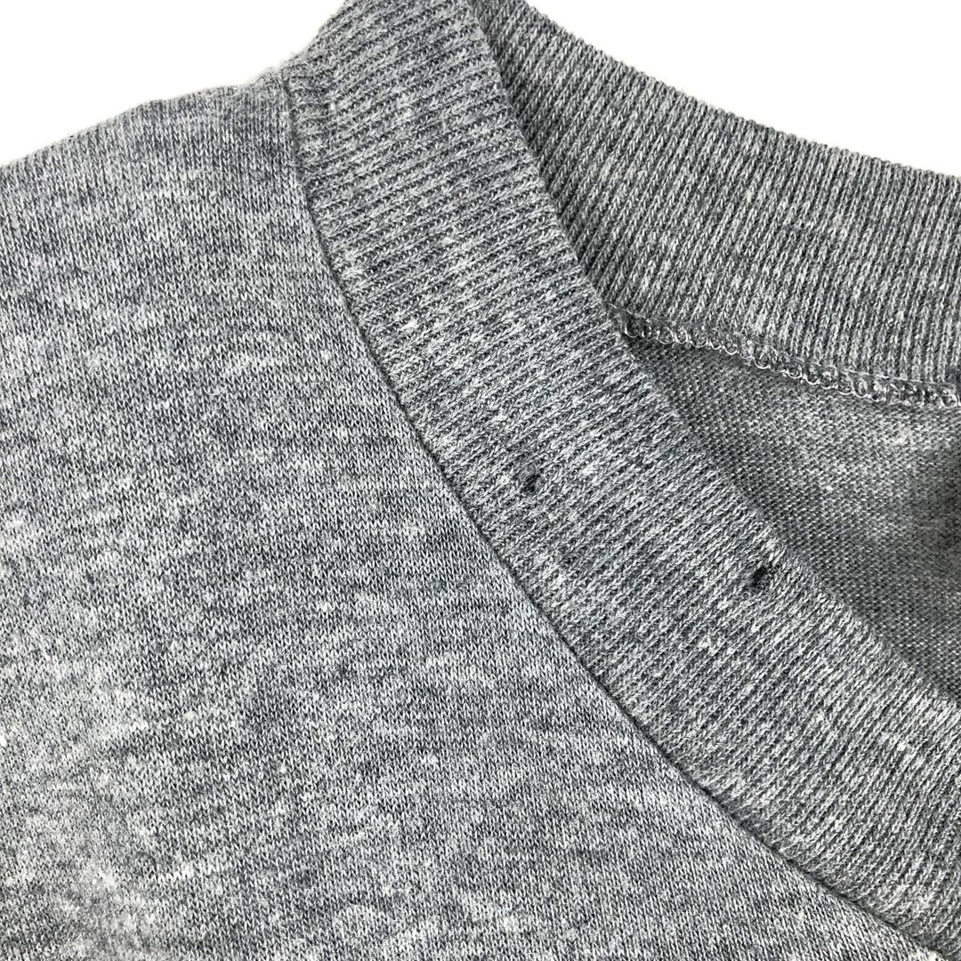 MALER V-neck Long-sleeve T-shirt (Men's size M) unclear gray type Vintage Second Hand