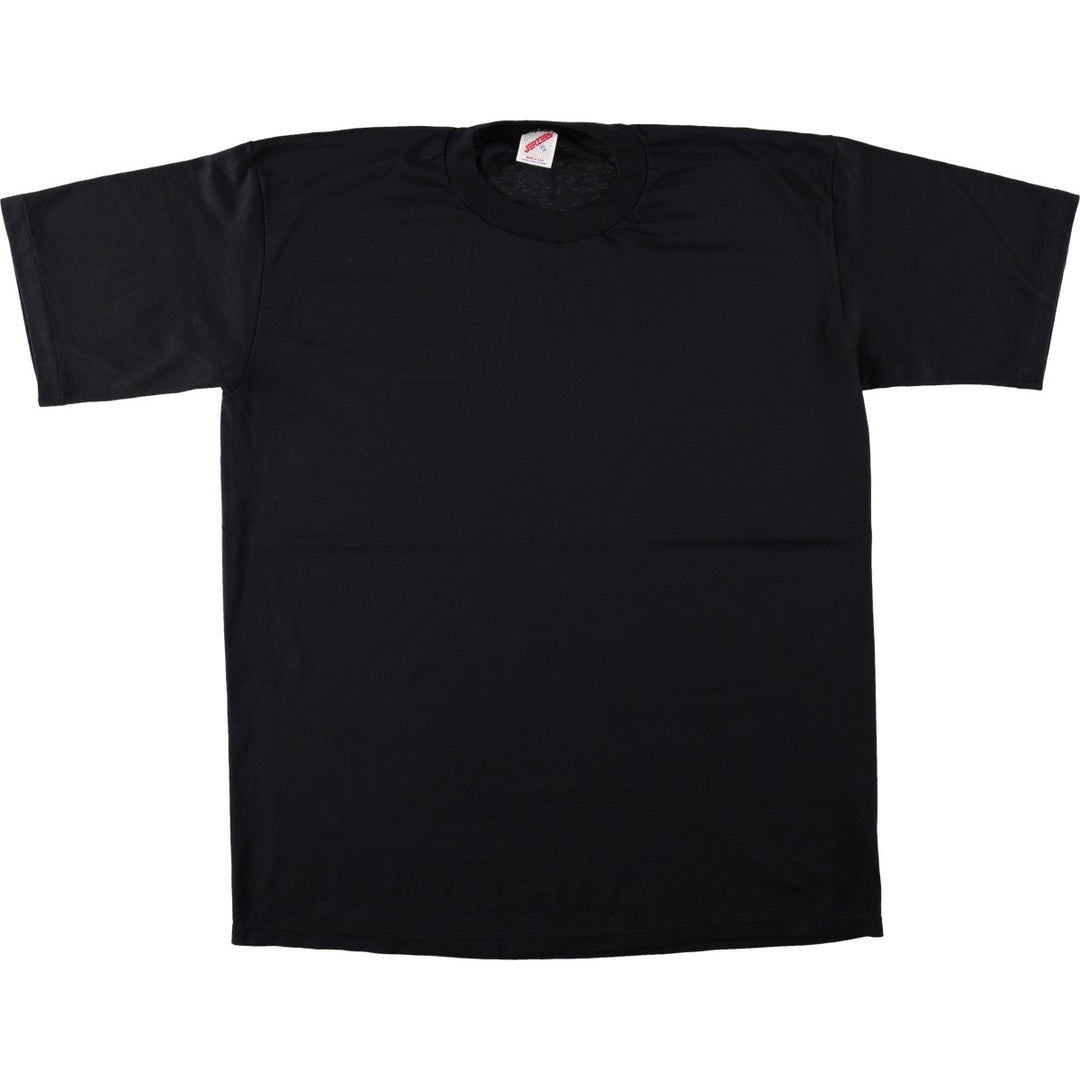 90'S Jerzees Plain T-shirt Made in USA Men's XL Vintage cotton black type Vintage Second Hand
