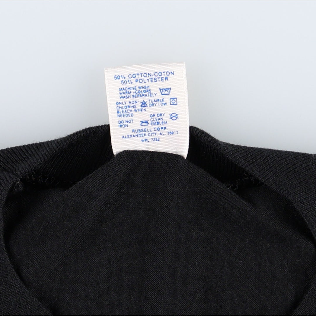 90'S Jerzees Plain T-shirt Made in USA Men's XL Vintage cotton black type Vintage Second Hand