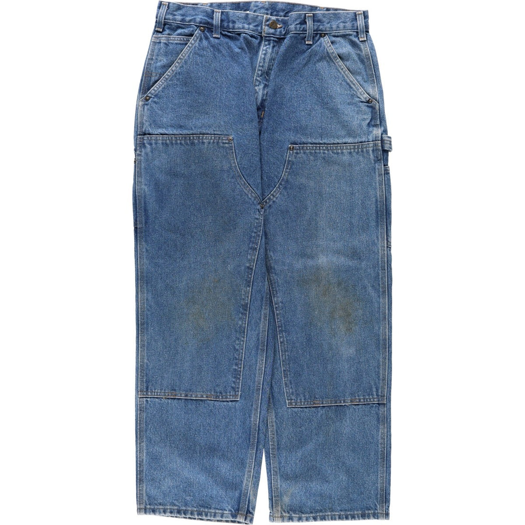 2000'S Carhartt Dungaree Fit Denim Painter Pants, Men's, Size W35 cotton blue type Vintage Second Hand