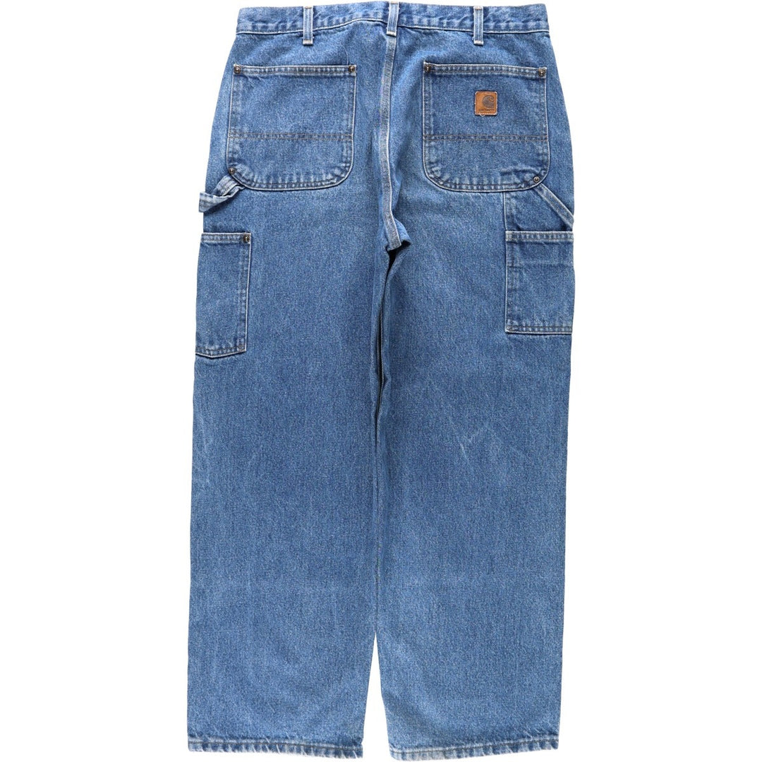 2000'S Carhartt Dungaree Fit Denim Painter Pants, Men's, Size W35 cotton blue type Vintage Second Hand