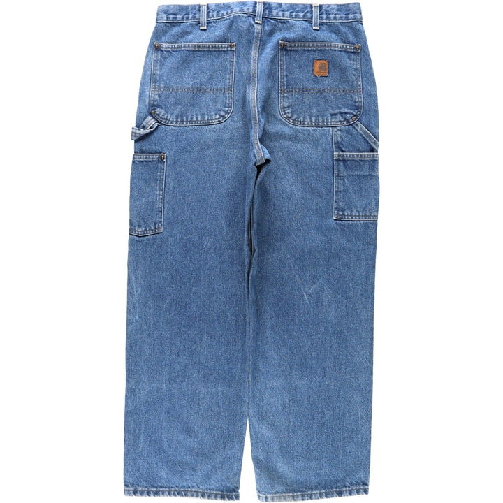 2000'S Carhartt Dungaree Fit Denim Painter Pants, Men's, Size W35 cotton blue type Vintage Second Hand