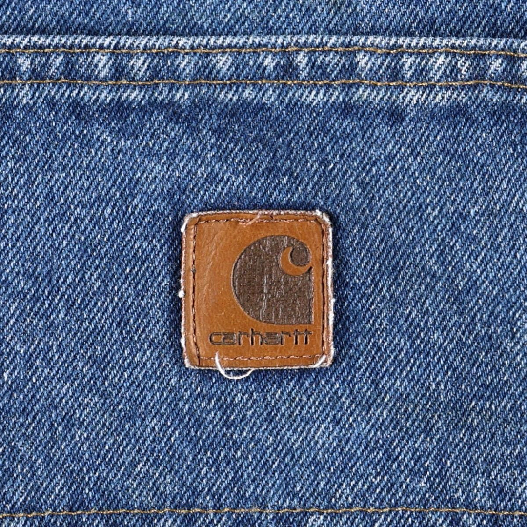 2000'S Carhartt Dungaree Fit Denim Painter Pants, Men's, Size W35 cotton blue type Vintage Second Hand