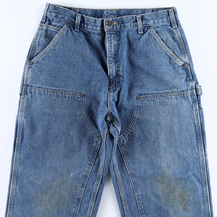 2000'S Carhartt Dungaree Fit Denim Painter Pants, Men's, Size W35 cotton blue type Vintage Second Hand
