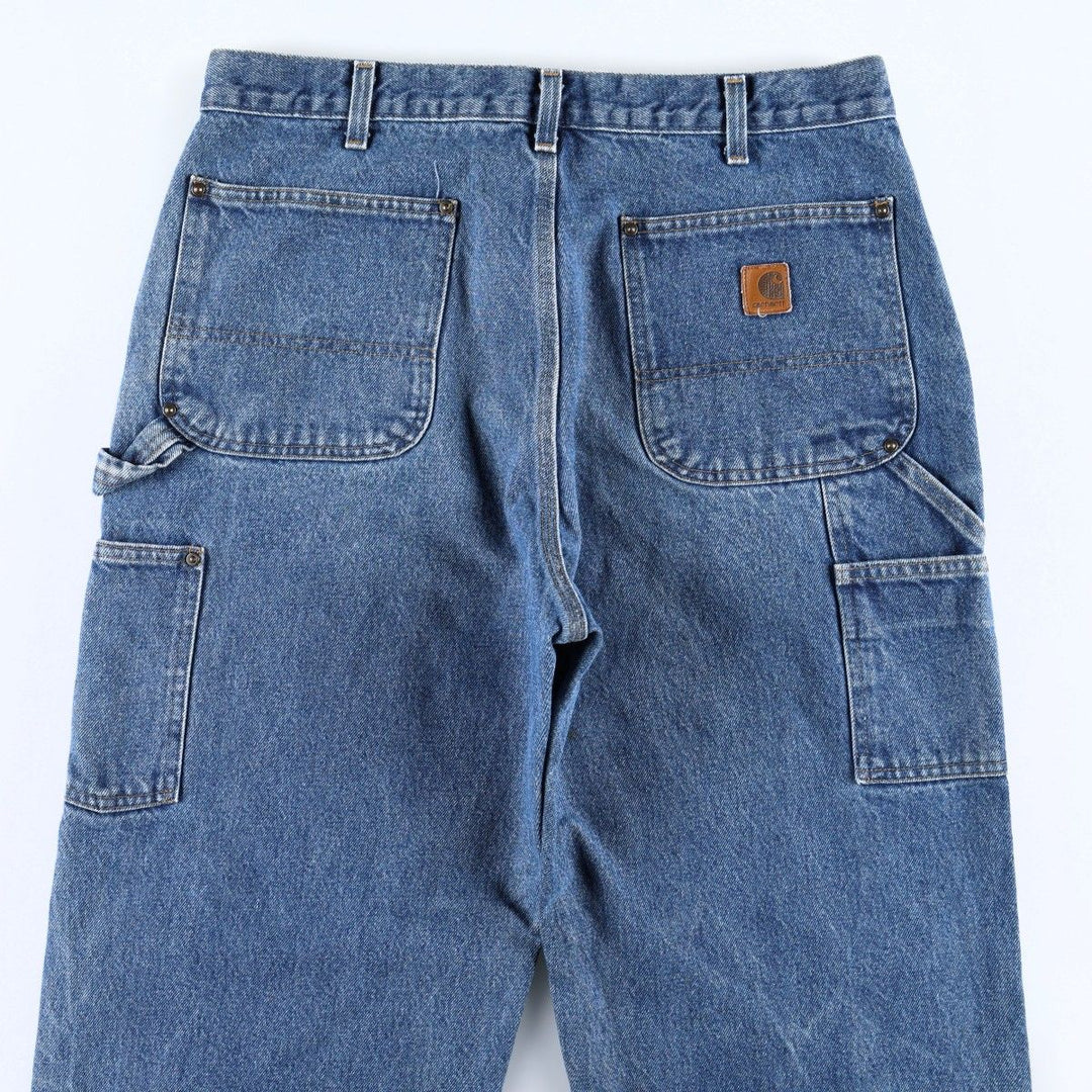 2000'S Carhartt Dungaree Fit Denim Painter Pants, Men's, Size W35 cotton blue type Vintage Second Hand