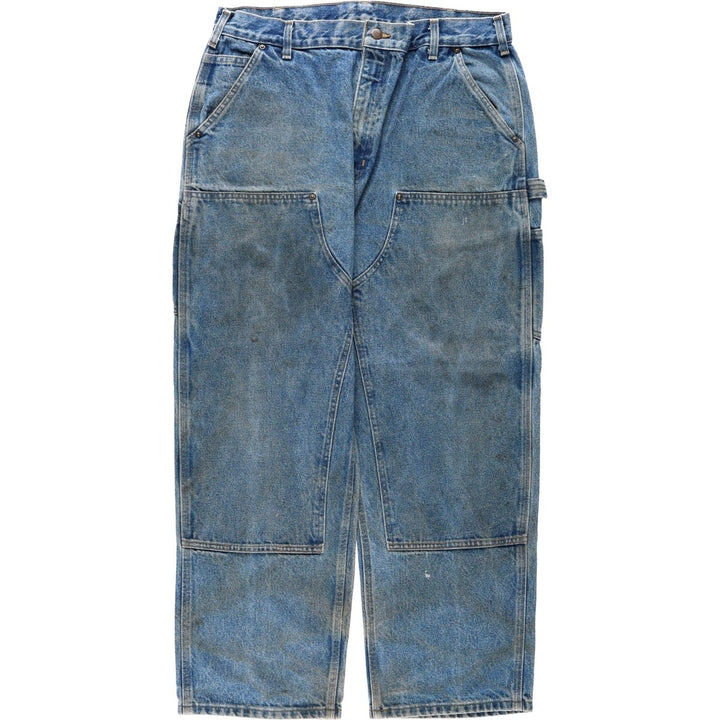 2000'S Carhartt Dungaree Fit Double Knee Denim Painter Pants, Men's Size W36 (approx.) cotton blue type Vintage Second Hand