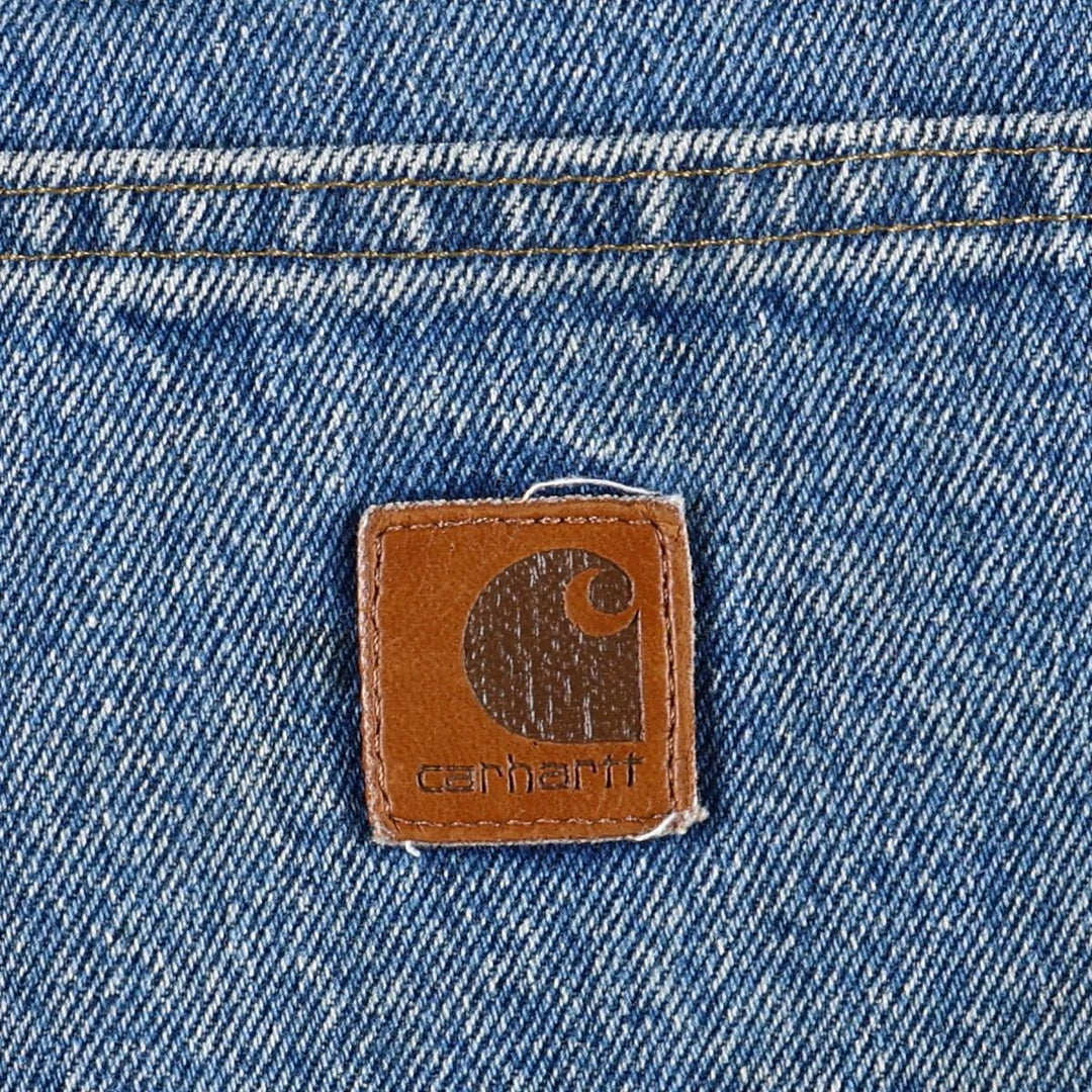 2000'S Carhartt Dungaree Fit Double Knee Denim Painter Pants, Men's Size W36 (approx.) cotton blue type Vintage Second Hand