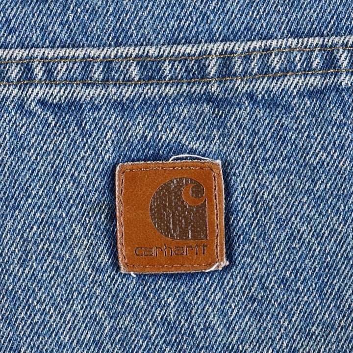 2000'S Carhartt Dungaree Fit Double Knee Denim Painter Pants, Men's Size W36 (approx.) cotton blue type Vintage Second Hand
