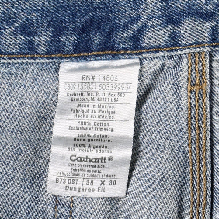 2000'S Carhartt Dungaree Fit Double Knee Denim Painter Pants, Men's Size W36 (approx.) cotton blue type Vintage Second Hand