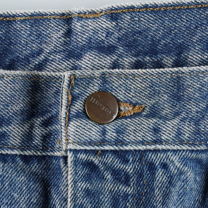 2000'S Carhartt Dungaree Fit Double Knee Denim Painter Pants, Men's Size W36 (approx.) cotton blue type Vintage Second Hand