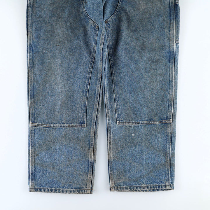 2000'S Carhartt Dungaree Fit Double Knee Denim Painter Pants, Men's Size W36 (approx.) cotton blue type Vintage Second Hand