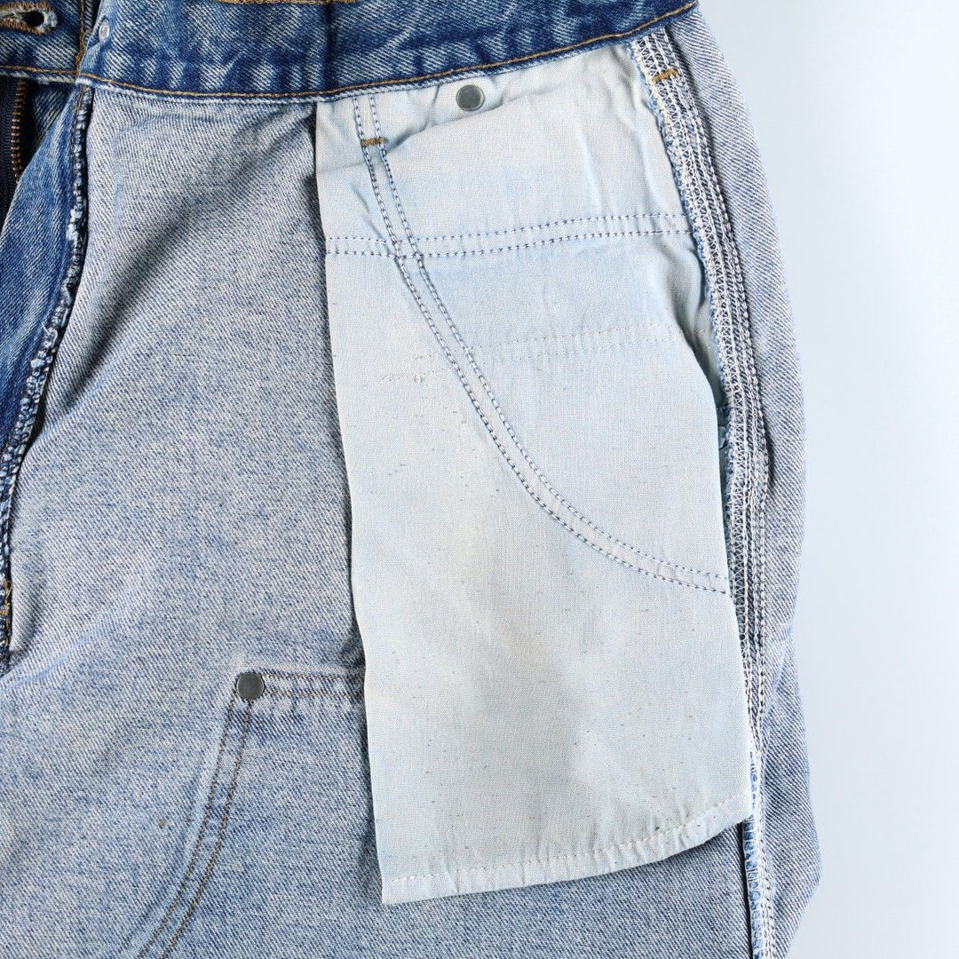2000'S Carhartt Dungaree Fit Double Knee Denim Painter Pants, Men's Size W36 (approx.) cotton blue type Vintage Second Hand