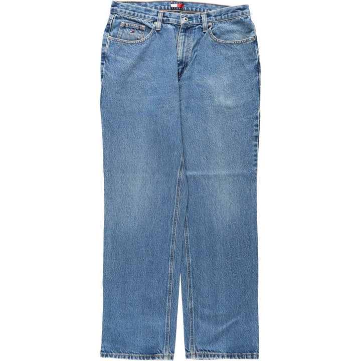 1990'S Tommy Hilfiger Tapered Denim Pants, Men's Size W33 (approx.), Vintage unclear blue type Vintage Second Hand