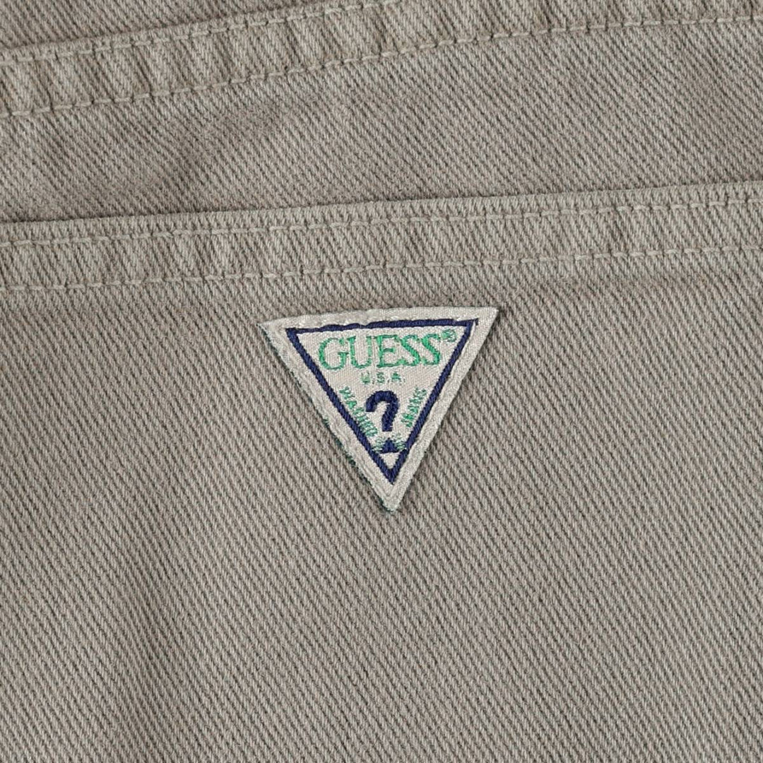 Guess Jeans Classic Fit Straight Leg Tapered Denim Pants, Made in USA, Men's Size W33 (approx.) cotton Khaki type Vintage Second Hand