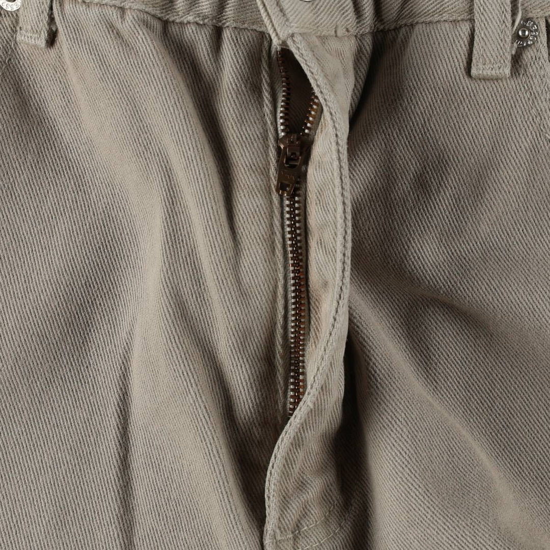 Guess Jeans Classic Fit Straight Leg Tapered Denim Pants, Made in USA, Men's Size W33 (approx.) cotton Khaki type Vintage Second Hand
