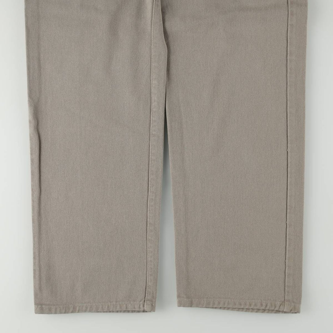 Guess Jeans Classic Fit Straight Leg Tapered Denim Pants, Made in USA, Men's Size W33 (approx.) cotton Khaki type Vintage Second Hand